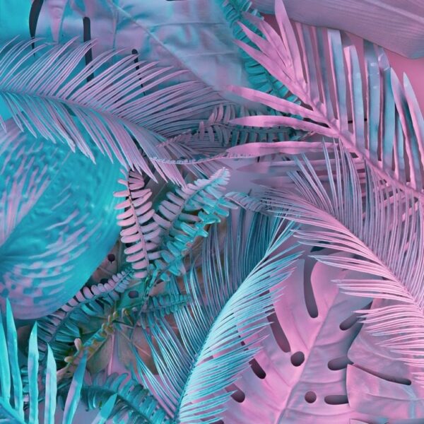 Peinture murale Pastel Néon