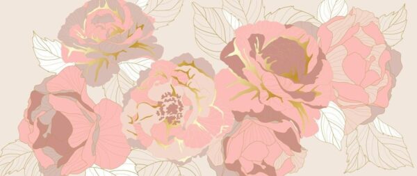 Poster XXL Rose d'or