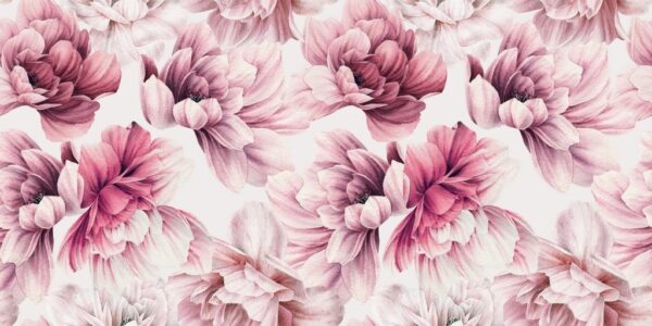 Sticker mural Pivoines roses