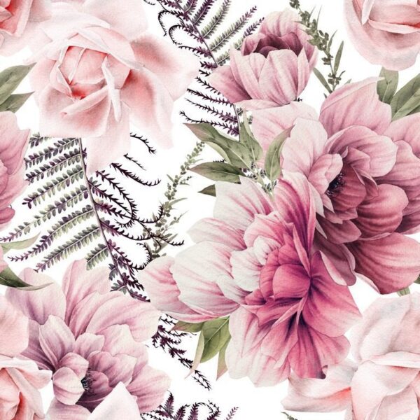 Peinture murale Composition de pivoine