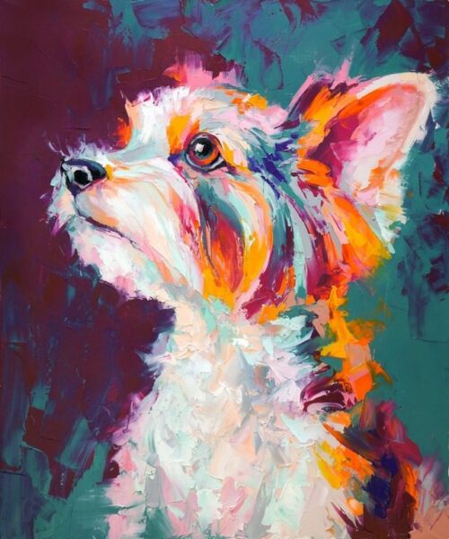 Peinture murale Portrait d'un chien