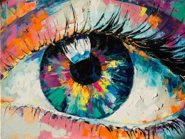 Peinture murale Couleurs de l'oeil