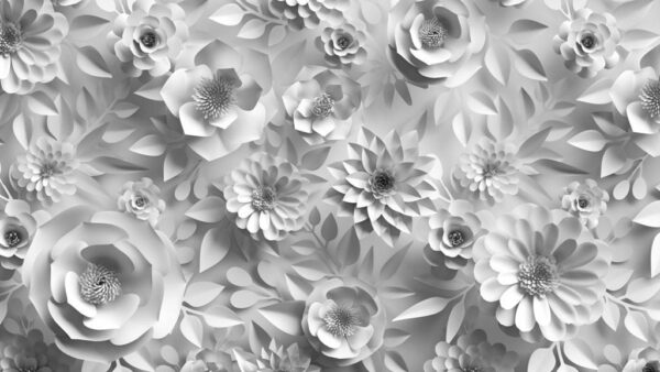 Sticker mural Fleurs en papier