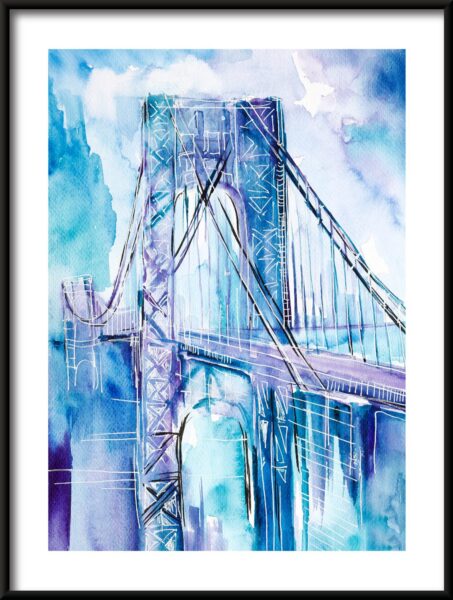 Affiche Pont bleu