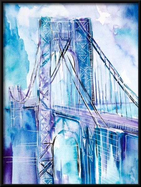 Affiche Pont bleu – Image 2