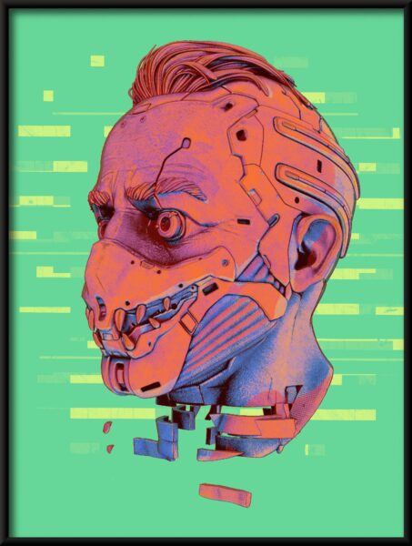 Affiche Cyborg masqué – Image 2