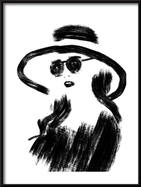 Ligne noire Poster