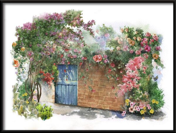 Mur en affiche de fleurs