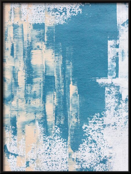 Affiche peinte en bleu – Image 4