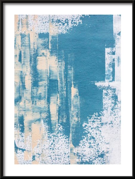 Affiche peinte en bleu – Image 3