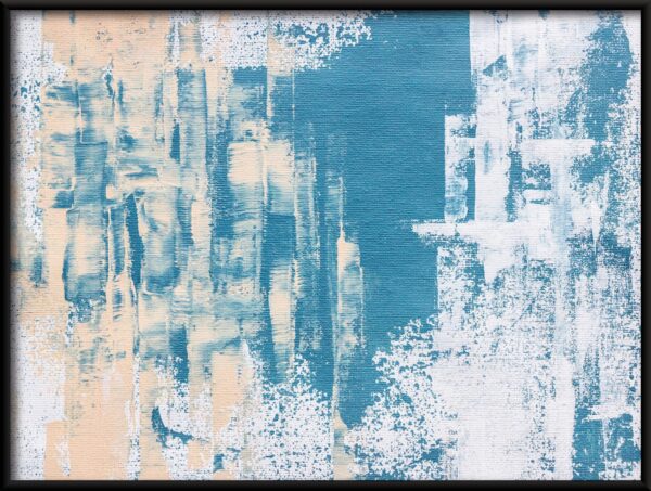 Affiche peinte en bleu – Image 2