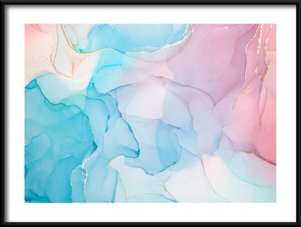 Affiche de danse bleue