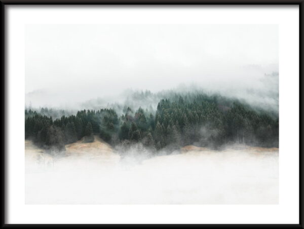 Enveloppé dans une affiche de brouillard