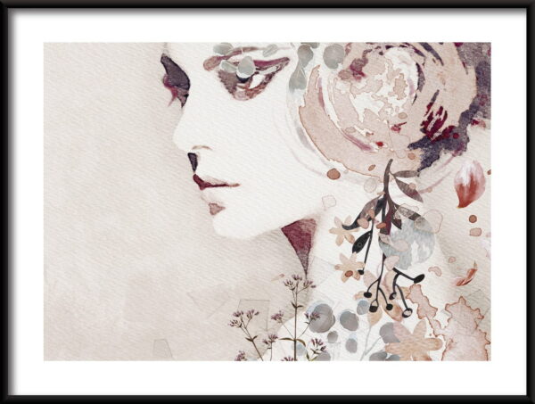 Affiche portrait de printemps