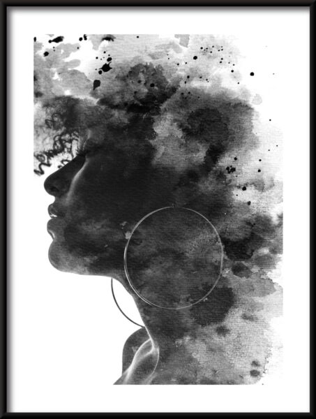 Portrait noir Poster