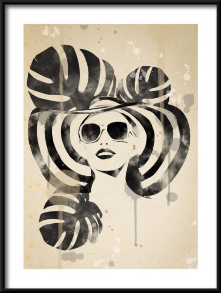 Affiche Sourire à lunettes