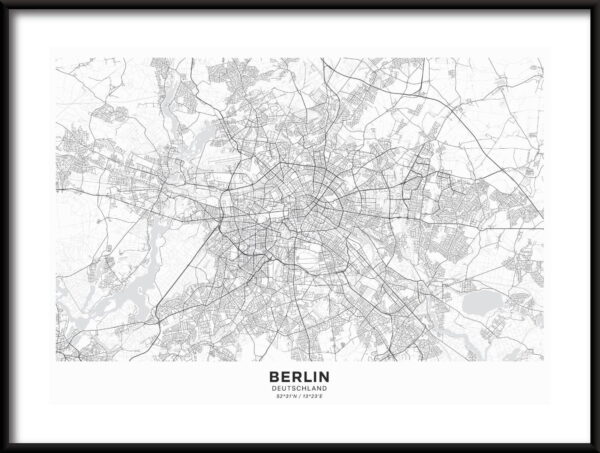 Carte de l'affiche de Berlin