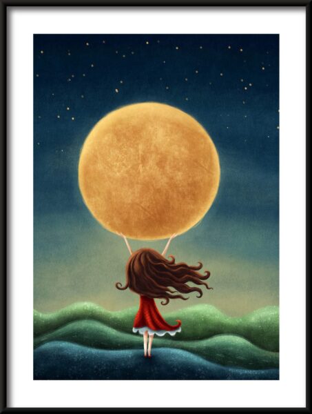 Fille de lune Poster