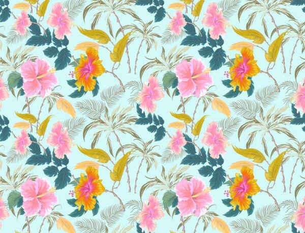 Sticker mural Fleurs roses