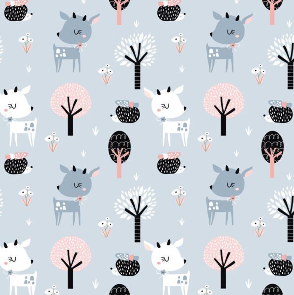 Peinture murale Animaux et Arbres