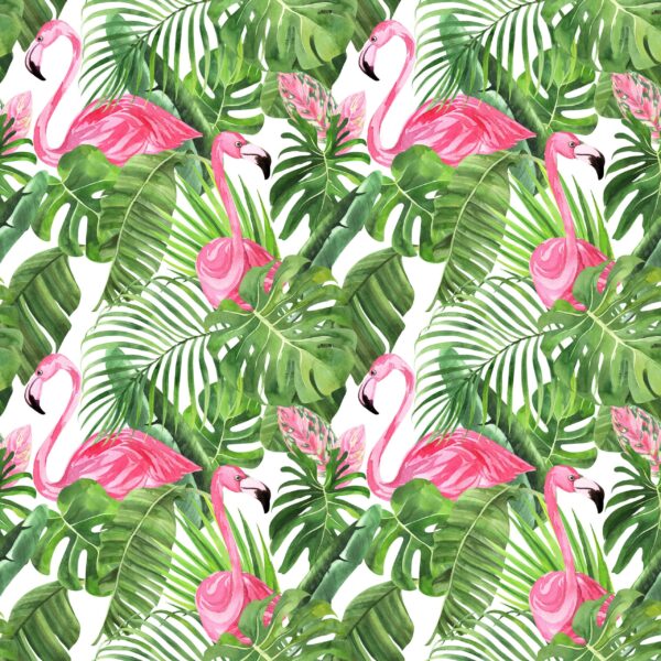 Peinture murale Rose Vert
