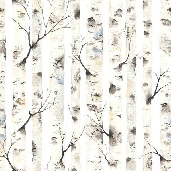 Peinture murale Branches de bouleau