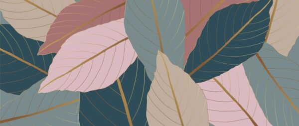 Peinture murale Longues Feuilles