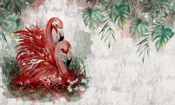 Peinture murale Oiseaux volants