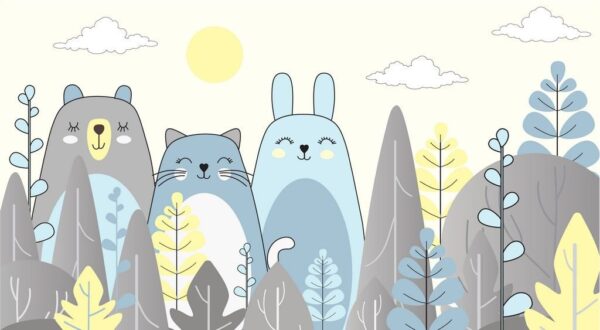 Peinture murale Animaux de la forêt
