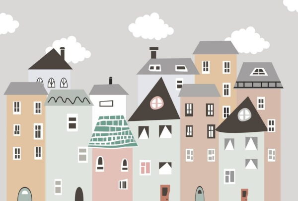 Peinture murale Cottages de charme