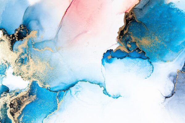 Peinture murale Nuages bleus
