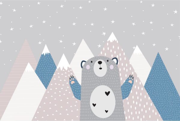 Poster XXL Ours dans les montagnes