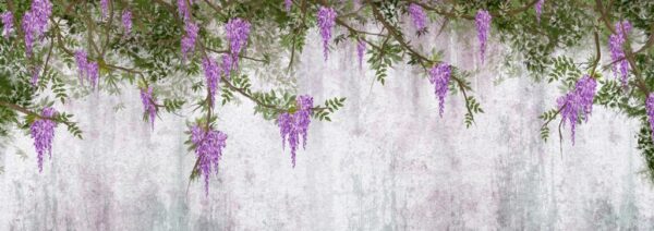 Sticker mural Plante grimpante violette