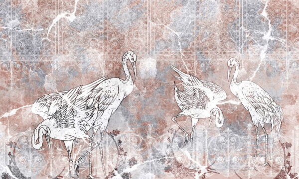 Papiers peints dessin d'oiseaux