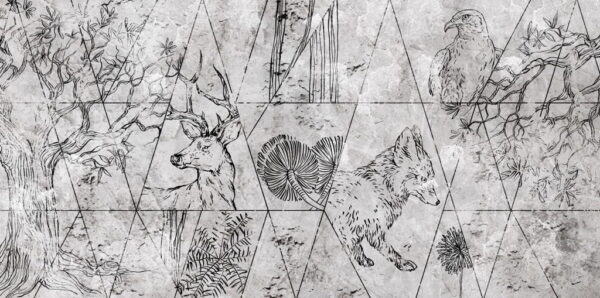 Peinture murale Dessin d'animaux
