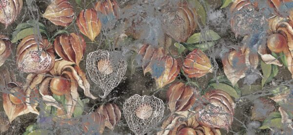 Peinture murale Fleurs floues