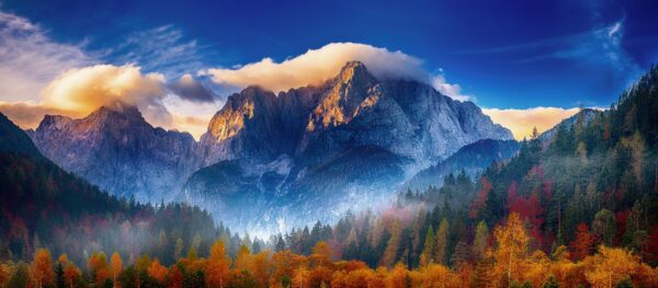 Peinture murale Sommet de la montagne