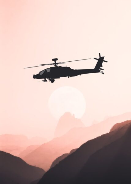 Poster XXL Hélicoptère de combat