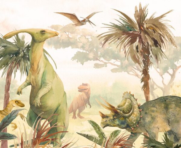 Peinture murale Dinosaures majestueux