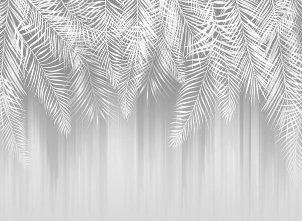 Poster XXL Palmier Gris
