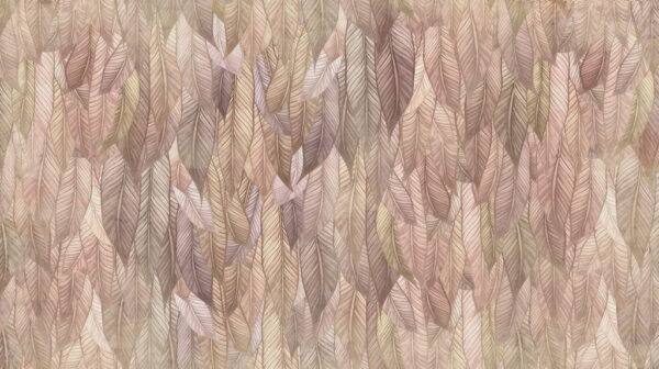 Peinture murale Motif avec des plumes