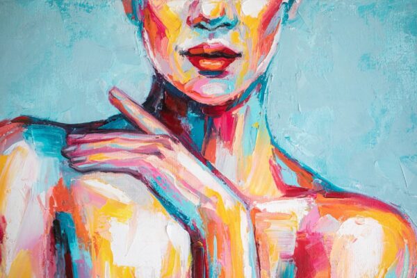 Peinture murale Main féminine