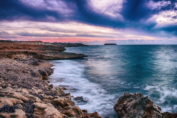 Peinture murale Plage de galets