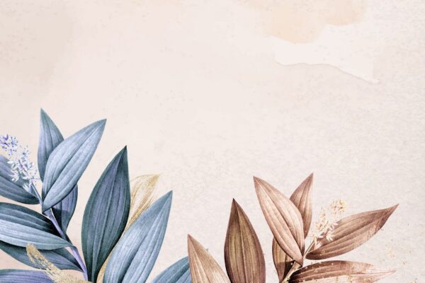 Peinture murale Deux fleurs
