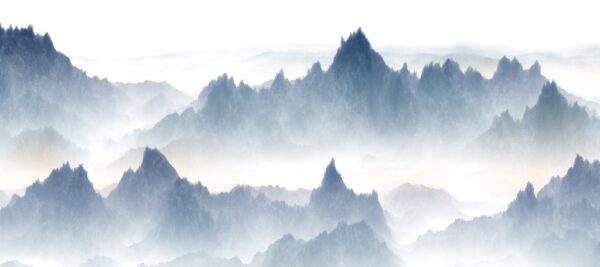 Peinture murale Brouillard de montagne