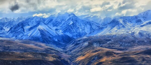 Peinture murale Montagne neige