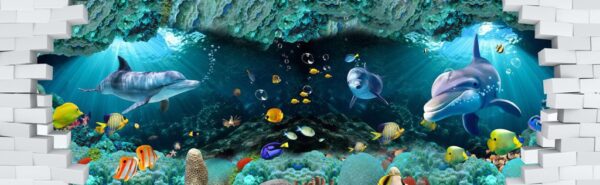 Peinture murale Monde sous-marin