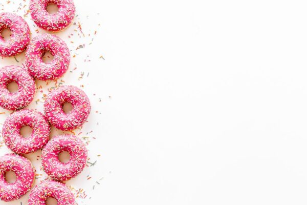 Sticker mural Donuts roses