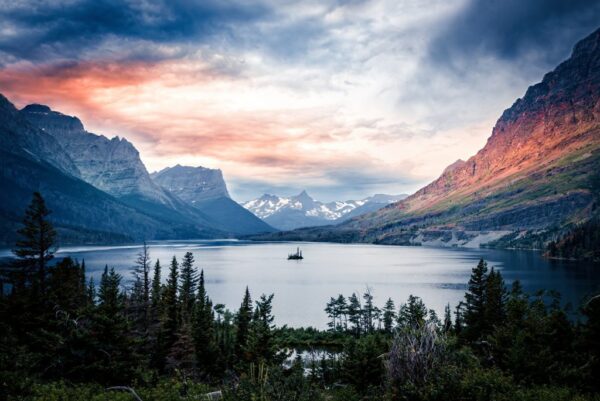 Poster XXL Lac dans le Montana