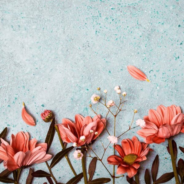 Peinture murale Fleurs d'été